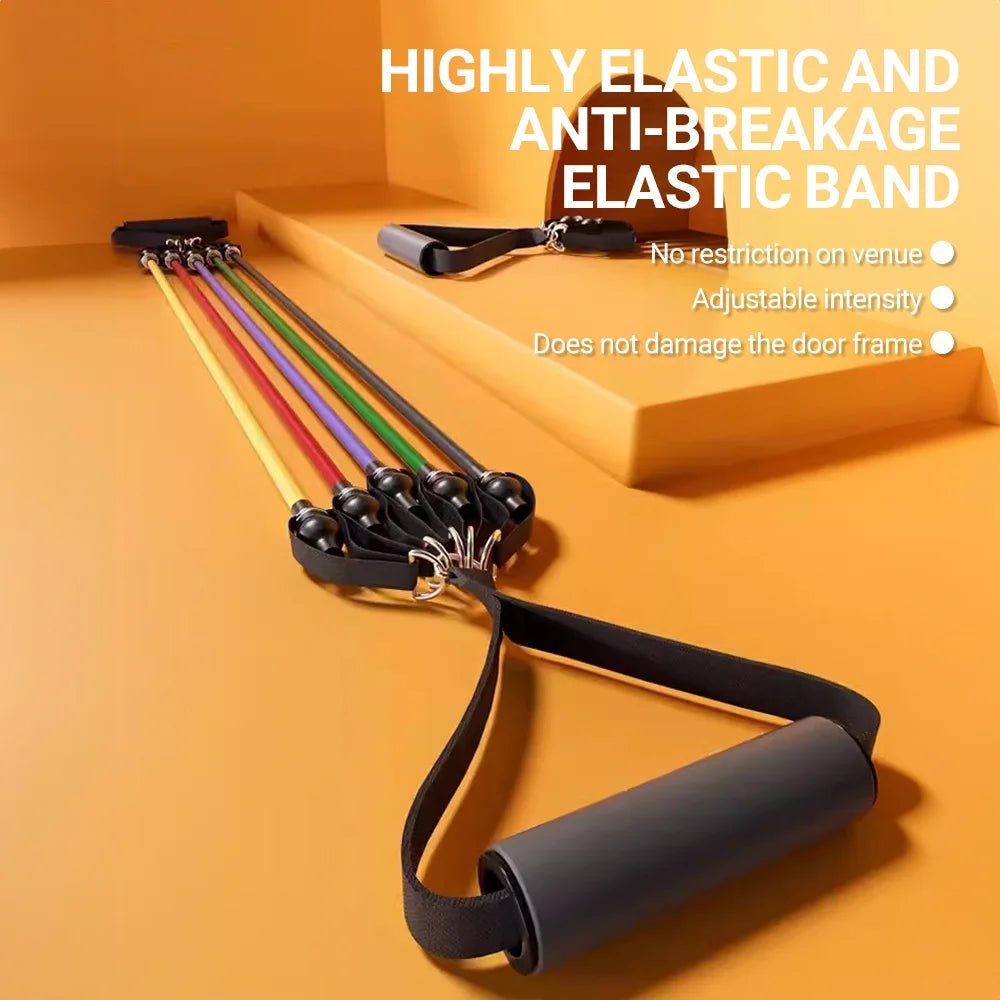 Premium Resistance Bands Set for Bodybuilding and Muscle Training