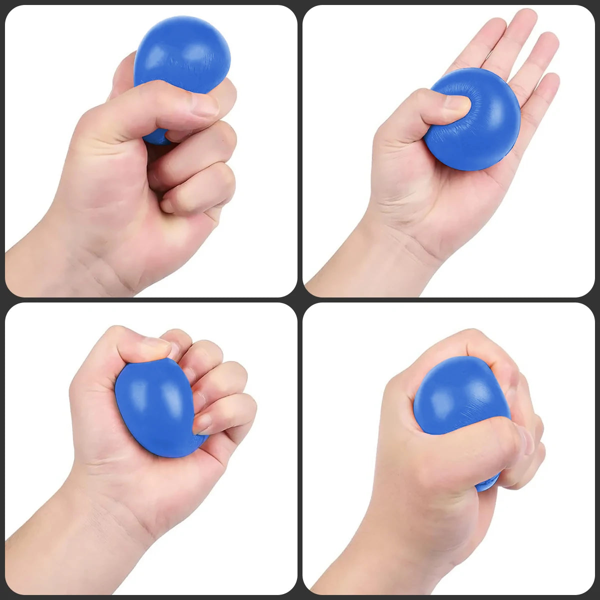 7cm High Elasticity Finger Strengthening Grasping Massager Exerciser Ball