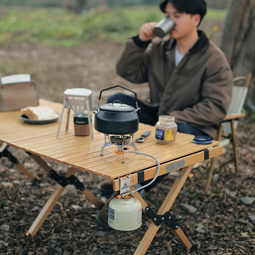 Stainless Steel Gas Canister Hook - Camping Table Stove Tank Hanger Organizer for Outdoor Cooking