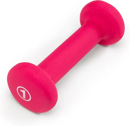 Colored Neoprene Dumbbells - Fuchsia - 1lb - Single