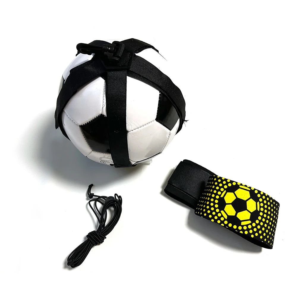 Soccer Training Belt - Football Kicking Practice Equipment for Adults & Kids with Training Mat