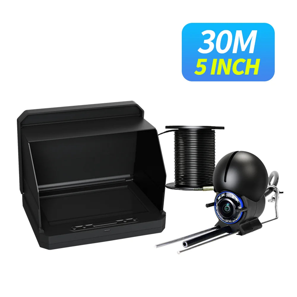 Handheld Fish Finder with 4.3 Inch 1080P LCD Display - Portable Underwater Fishing Camera with 120° View and Night Vision