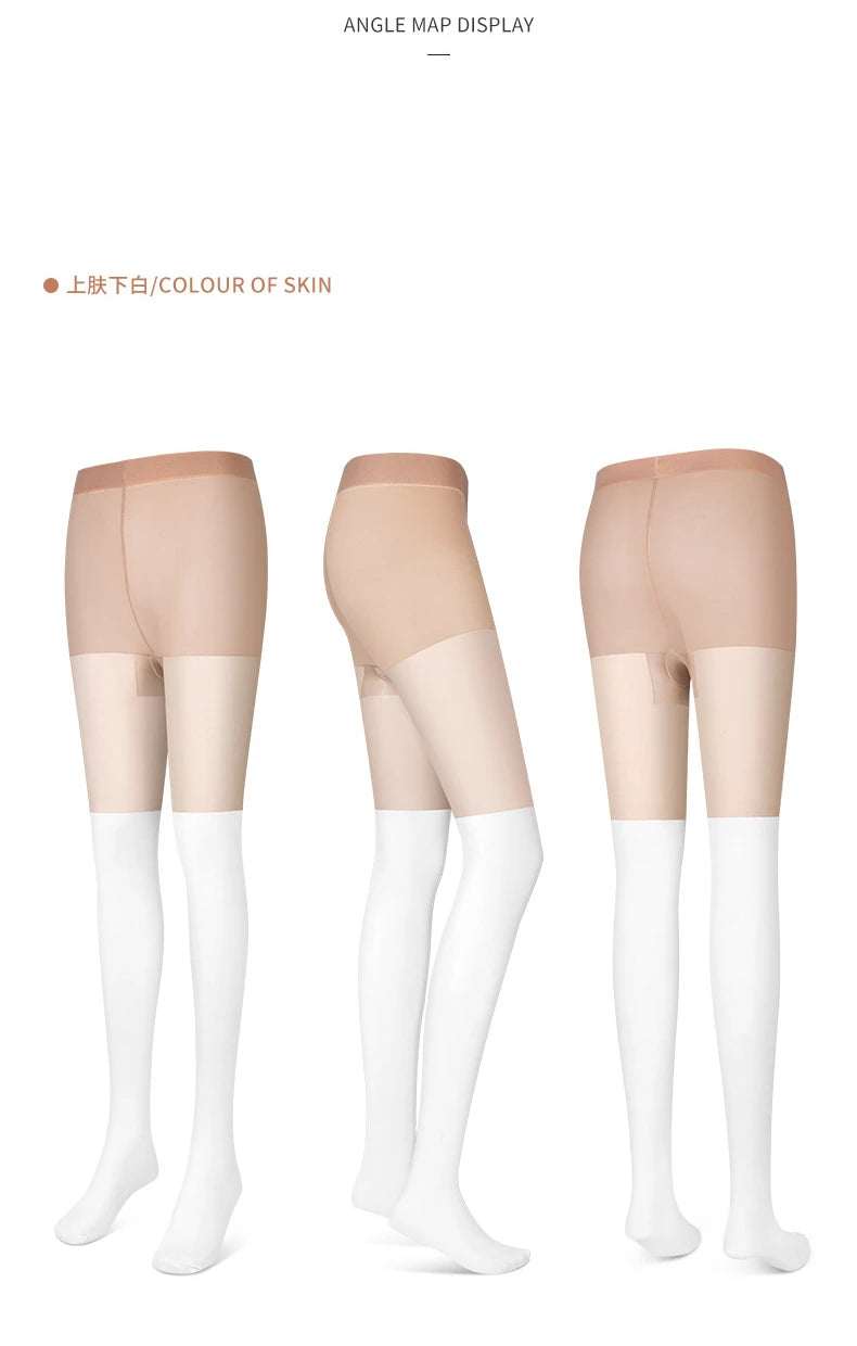 Women's Golf Sunscreen Leggings - Lightweight Breathable Sports Socks with Anti-Hook Silk Splicing WZ023