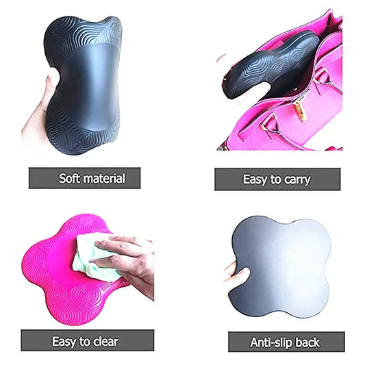 2pcs Yoga Portable Knee Pads Cushion Extra Thick for Knees Elbows Wrist Hands Head Foam Yoga Pilates Work Out Kneeling Pad