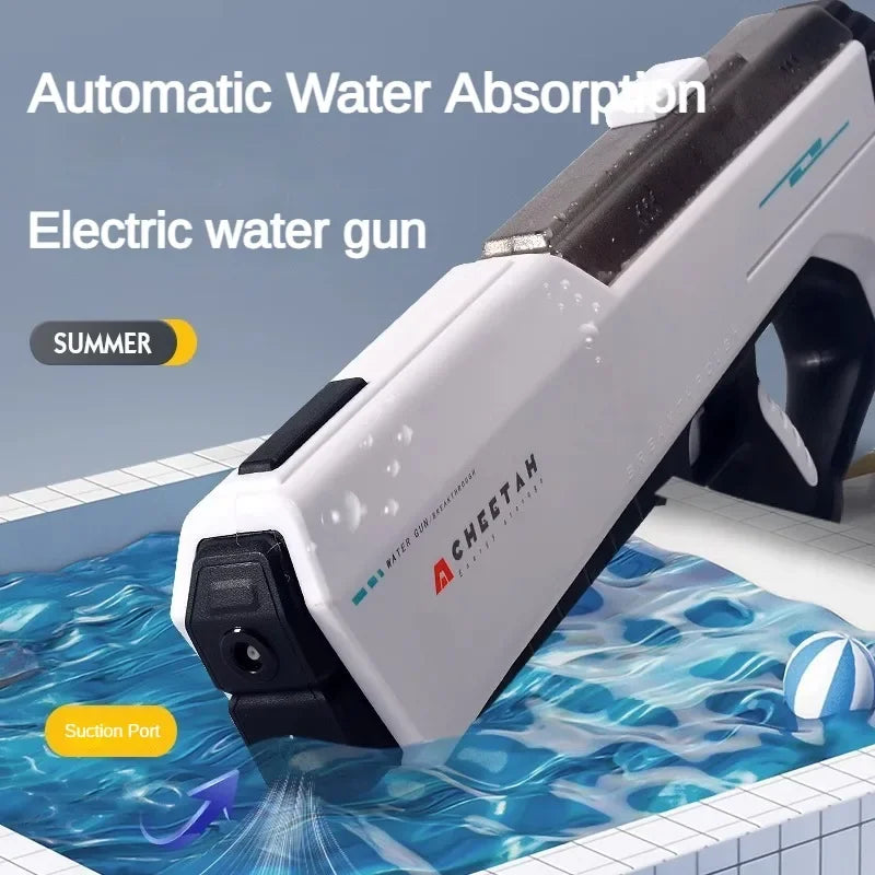 Electric High Pressure Water Gun - Kids Summer Pool Toy for Outdoor Water Fight Games