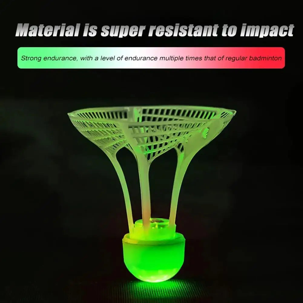 Luminous Windproof Luminous Badminton Ball, Super Durable And Unbreakable, Outdoor Fluorescent Bright Nylon Ball With Light
