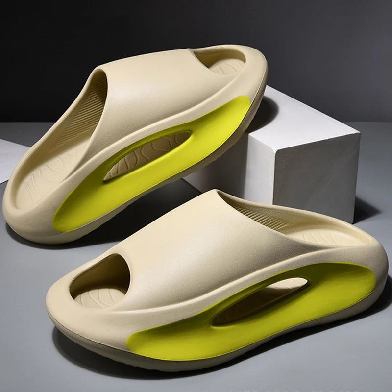 EVA Soft Sole Summer Slippers - Unisex Indoor/Outdoor Slides with Thick Cushioned Bottom for Beach & Home