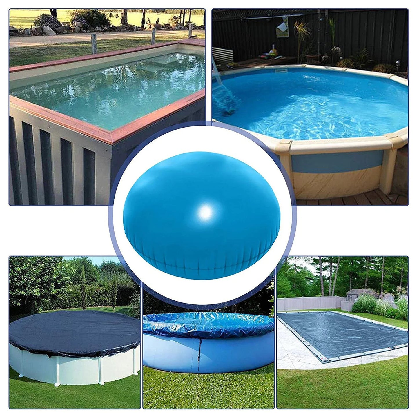 Durable PVC Pool Air Pillow - Winter Pool Cover Cushion for Cold Weather Protection