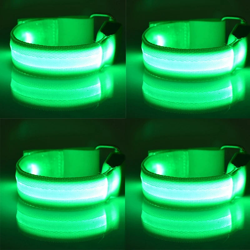 LED Horse Leg Safety Straps - 4 Piece Set for Night Riding