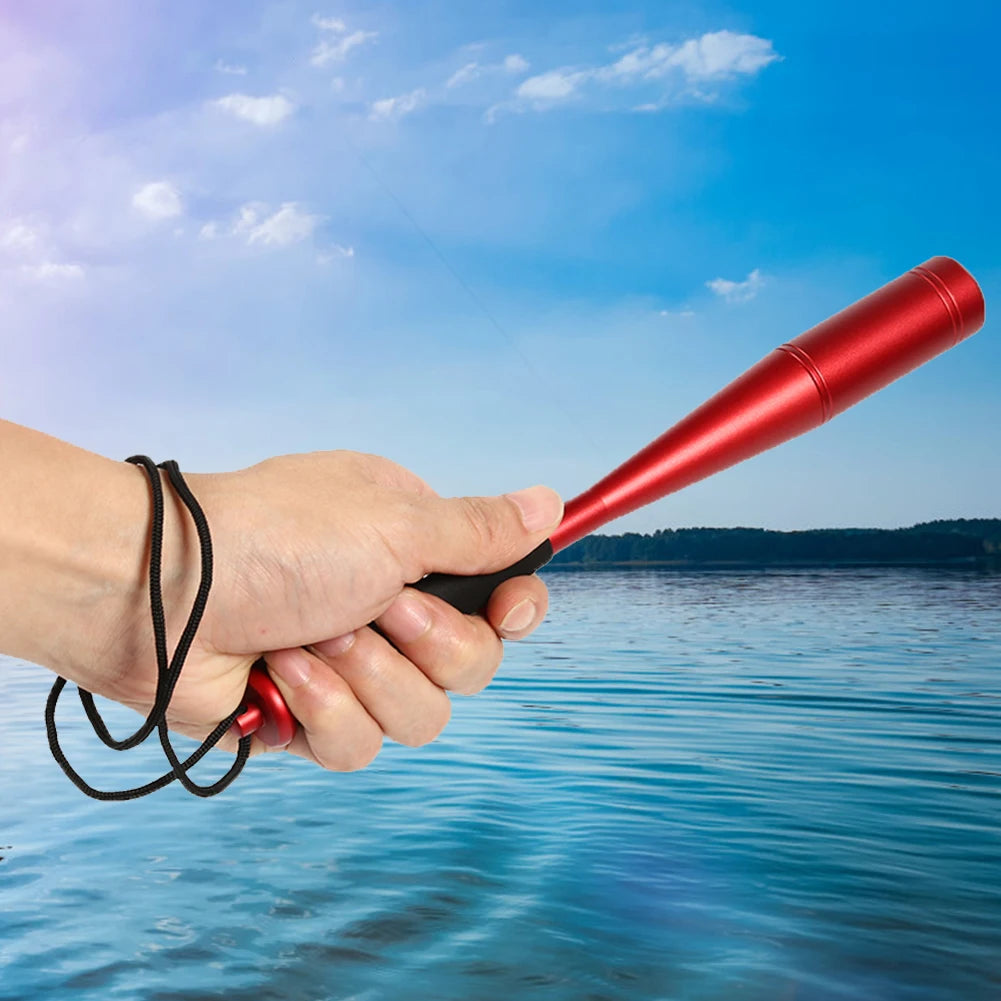Professional Aluminum Alloy Fish Hammer - 24.7cm Fishing Priest with EVA Non-Slip Handle