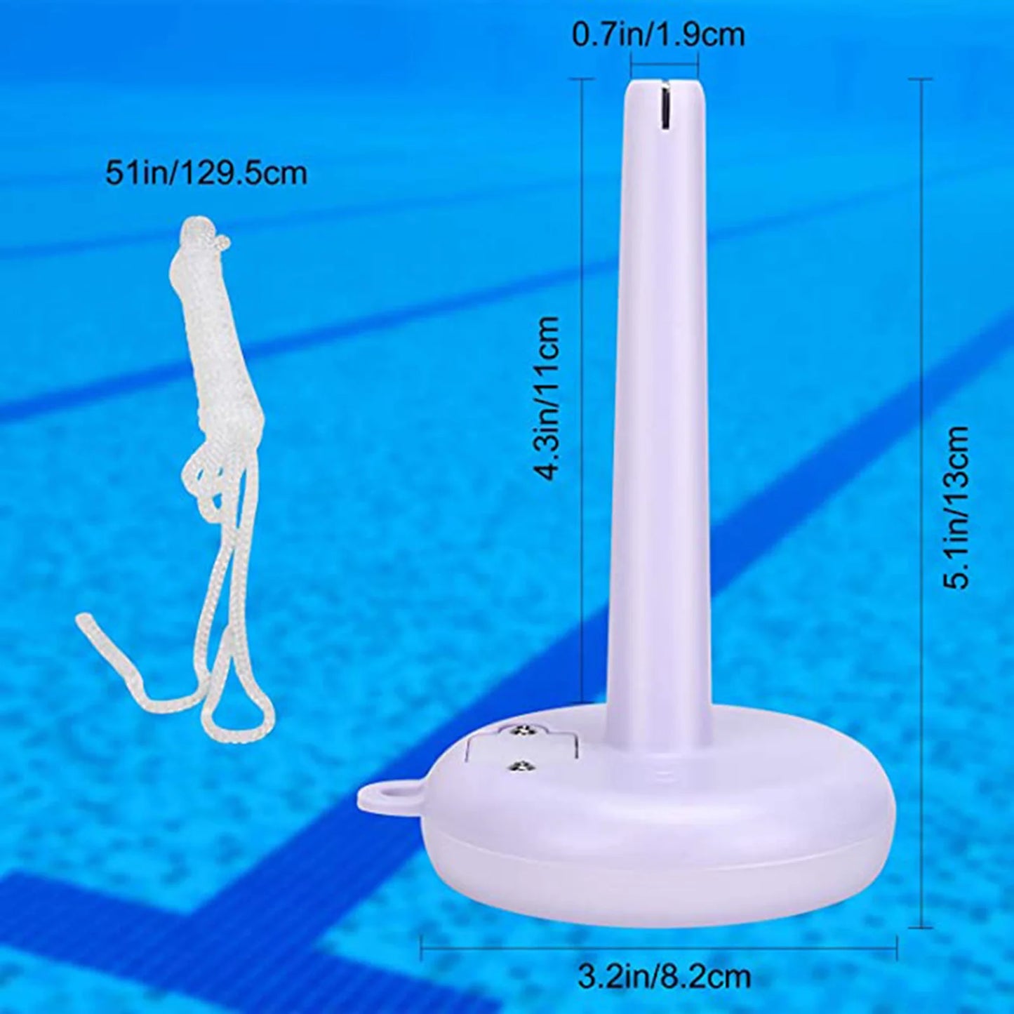 Solar-Powered Waterproof Pool Thermometer with Precision Scale for Universal Swimming Pool Compatibility