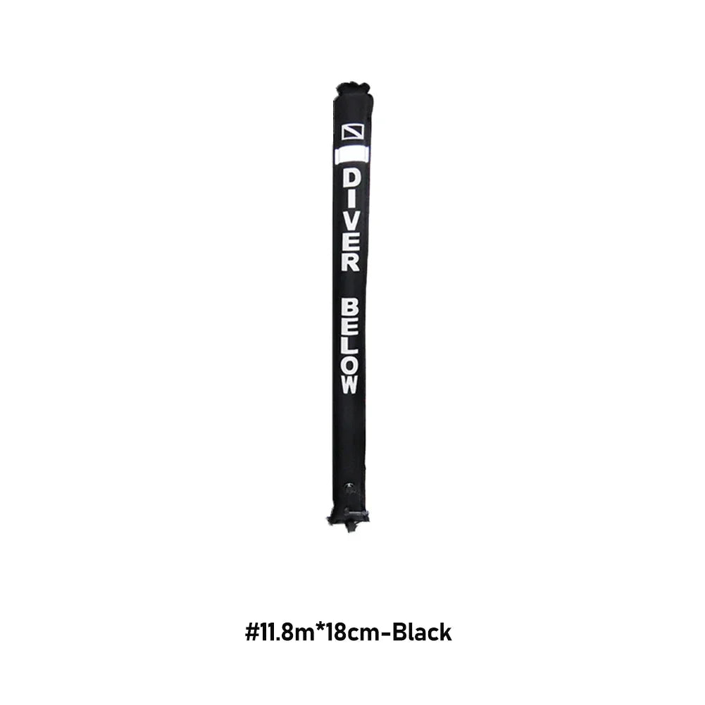 Professional Scuba Diving Safety Signal Tube - High Quality Inflatable Surface Marker Buoy (SMB) - 1.2M/1.5M/1.8M Diver Below Safety Sausage