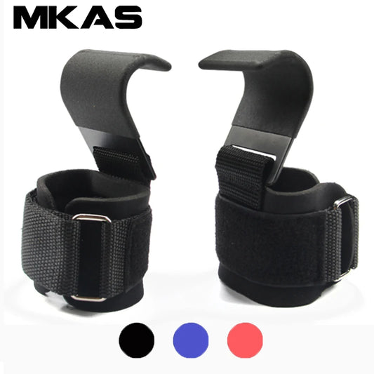 Professional Weight Lifting Hook Grips with Wrist Wraps
