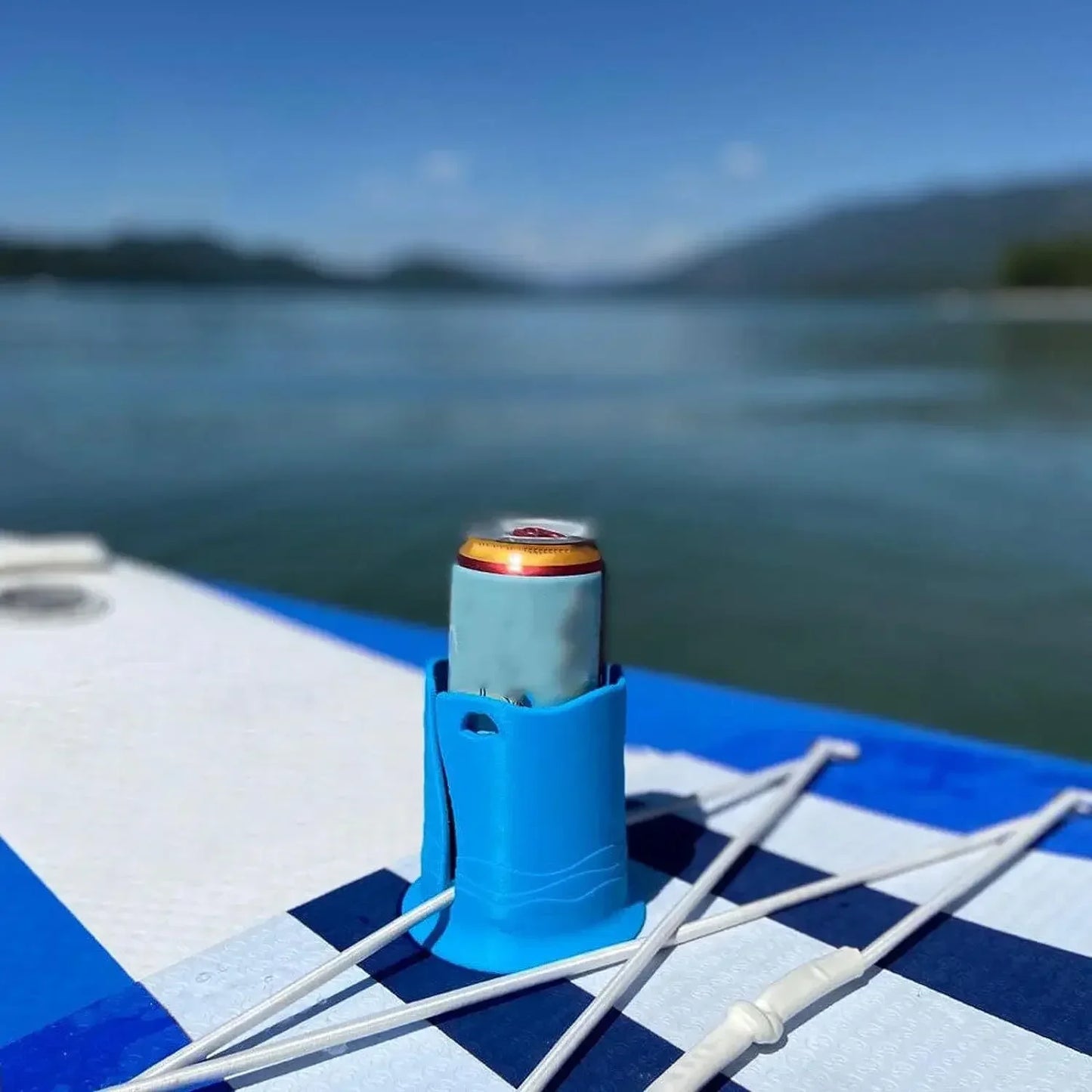 Kayak Drink Holder - Rope Binding Bottle Cup Holder for Kayaks & Surfboards - Water Sports Accessory