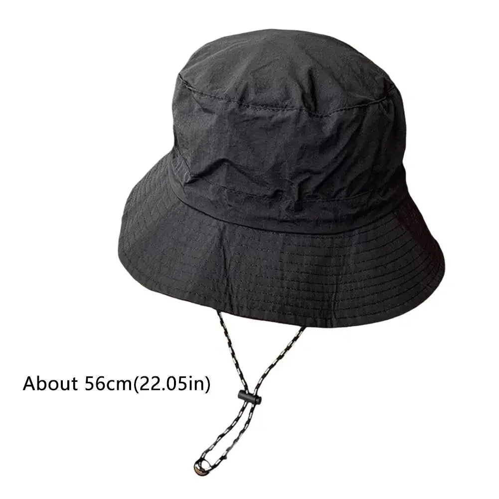Unisex Waterproof Panama Bucket Hat - Anti-UV Sun Protection for Outdoor Camping, Hiking & Mountaineering