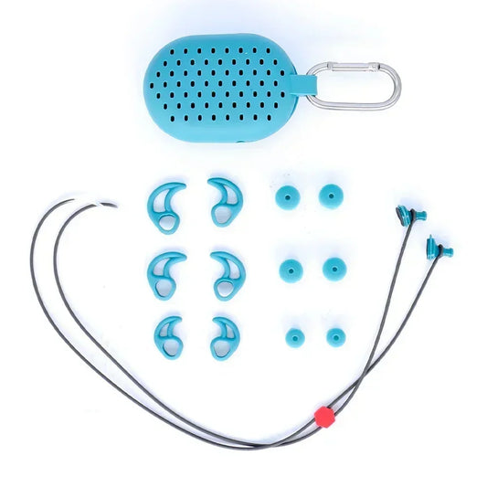 Universal-Fit Waterproof Ear Plugs with Sound Transmission - Swimming Surfing Diving Water Sports Accessories with Lanyard