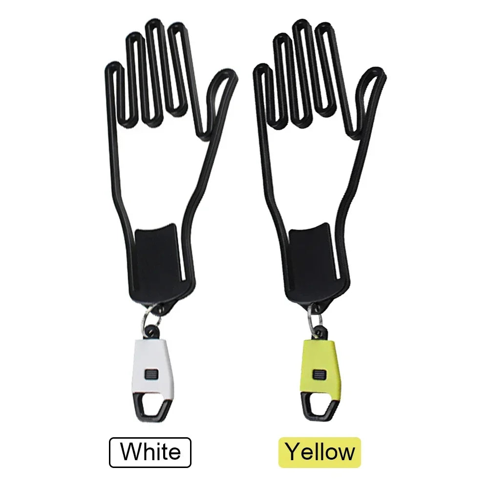 Portable Golf Glove Display Rack - Plastic Hanger Stand with Keychain for Golf Glove Storage and Organization