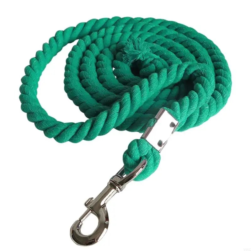 Heavy Duty Cotton Weave Equestrian Halter - 652F Leading Rope for Horses & Livestock