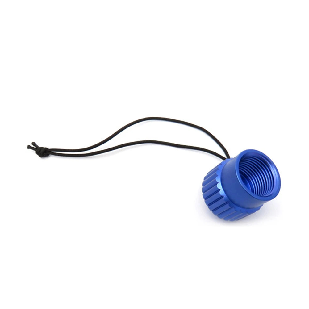 Aluminum DIN Tank Valve Dust Protection Cap - Scuba Diving Threaded Cover Plug with Multicolor Options (1 Piece)
