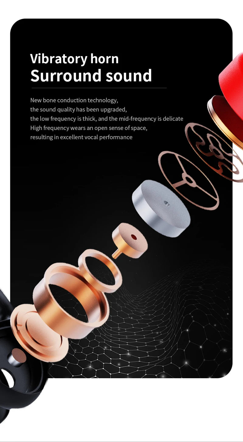 Waterproof Bone Conduction Swimming Headset - Bluetooth 5.3 Wireless Earphones with 32GB Storage, IPX8 Rating & Microphone for Exercise and Fitness