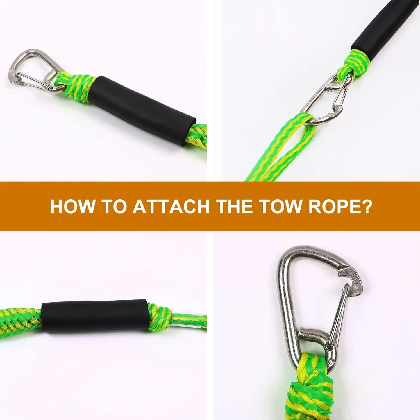 Marine Bungee Dock Lines - Universal Mooring Rope for Boats, Kayaks, Jet Skis, Pontoons & Watercraft