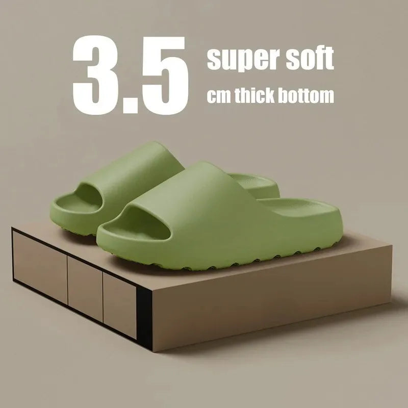 EVA Cloud Slides - Thick Sole Beach Sandals for Men & Women | Soft Bottom Summer Slippers