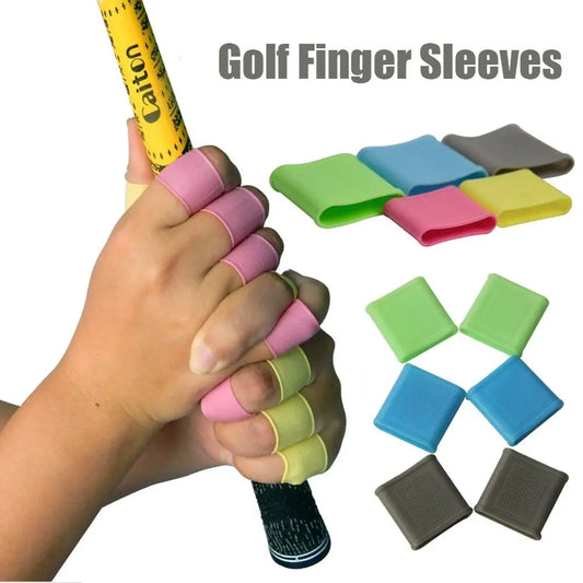 Non-Slip Baseball/Basketball/Tennis Silcone Sports Finger Band - Golf Finger Sleeves Hand Protector Support Fishing Tool