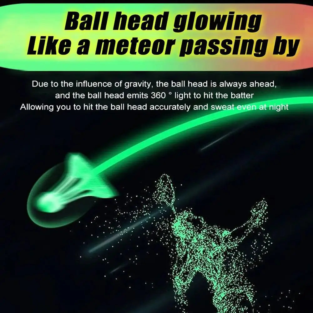 Luminous Windproof Luminous Badminton Ball, Super Durable And Unbreakable, Outdoor Fluorescent Bright Nylon Ball With Light
