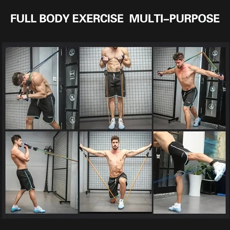 11pcs TPE Resistance Bands Set