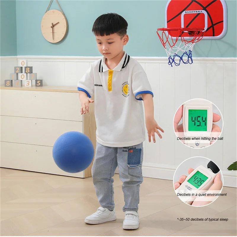 New Silent Basketball PU Foam Soft And Noise Free Children Sports Indoor Bounce Balls High Density Mute Bouncing Basket Ball