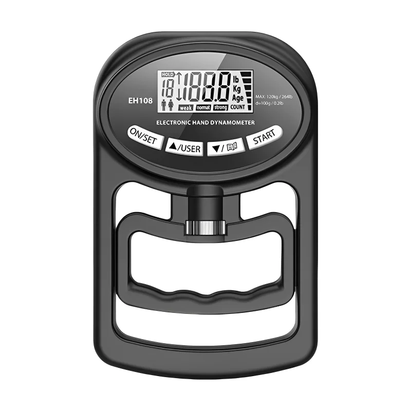 265Lbs/120Kg Digital Hand Dynamometer - Grip Strength Tester for Men and Women