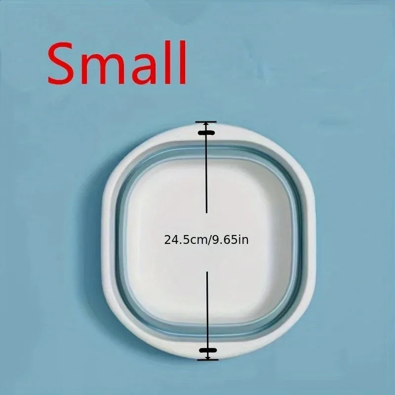 Space-Saving Collapsible Storage Baskets - 3 Pack Multi-Purpose Wash Tubs for Laundry, Camping, Fruits & Home Organization