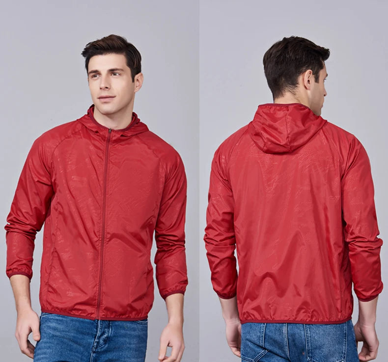 Unisex Waterproof Hiking Jacket - Sun Protection Windbreaker for Outdoor Camping & Climbing