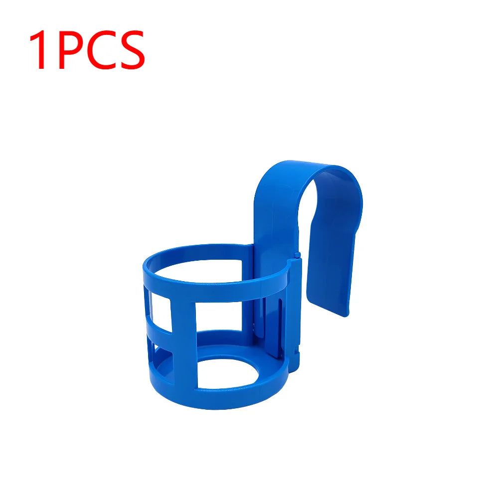Pool Cup Holder Set - 1/2 Piece Multifunctional Drink Hanger & Storage Shelf for Swimming Pool Side Accessories