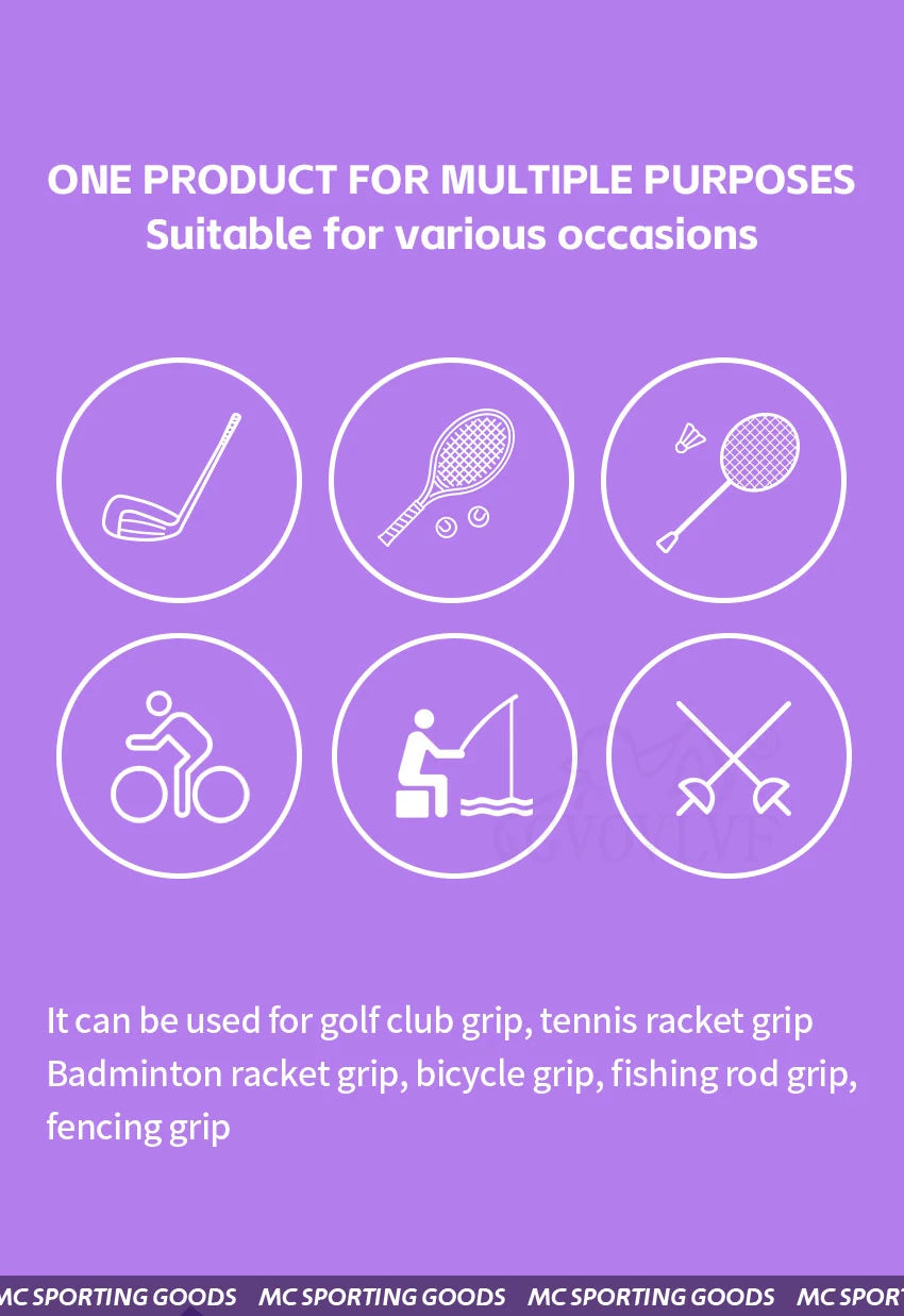 Anti-Slip Golf Club Grip Wrapping Tape - Self Control Overgrip Solution for Decorative Handle Enhancement