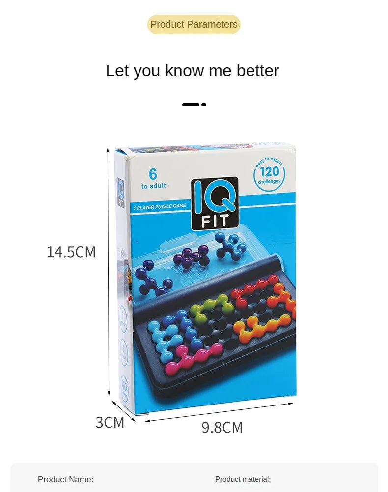 120 Challenges IQ 3D Puzzle Board Game - Classic Pyramid Plate Pearl Logical Mind for Children - Montessori Toys Gifts