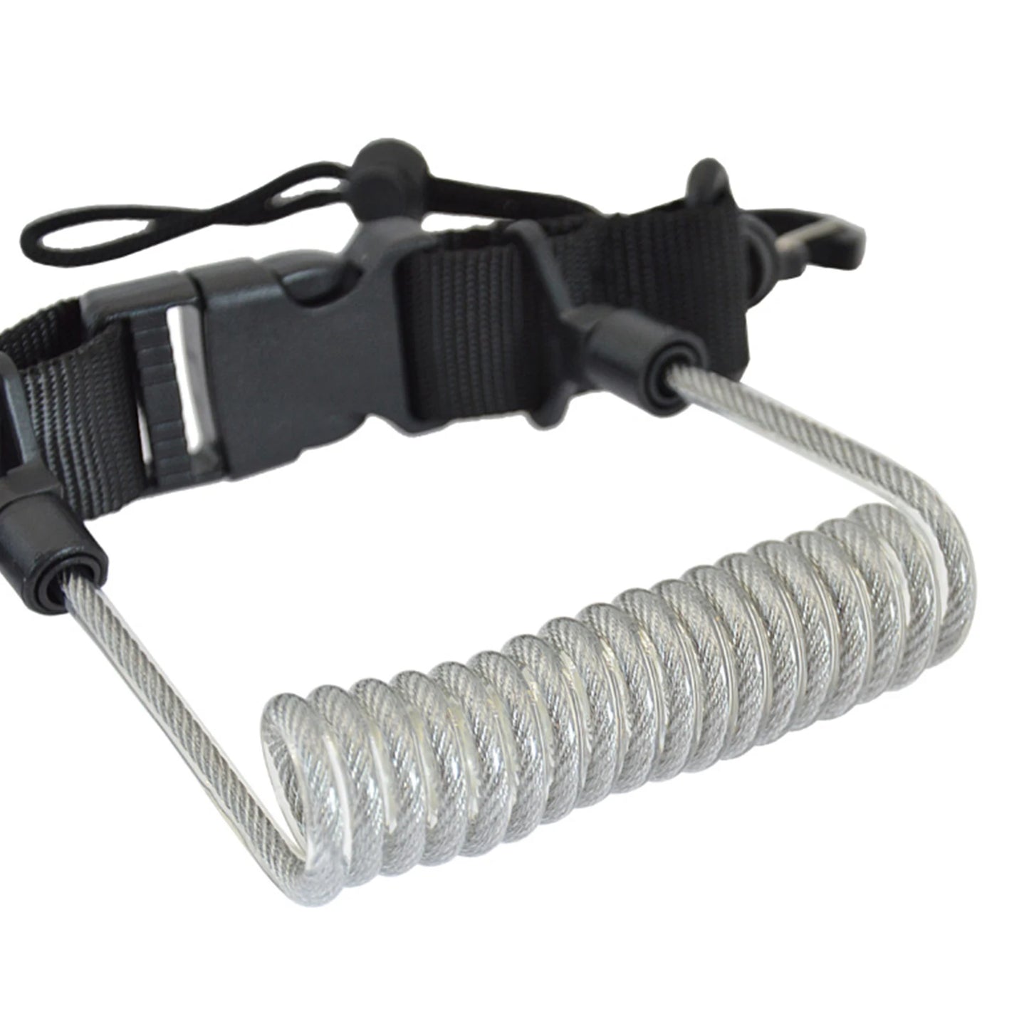 Anti-Loss Spiral Coil Safety Leash for Camera & Flashlight - Diving Snorkeling Surfing Kayaking Equipment