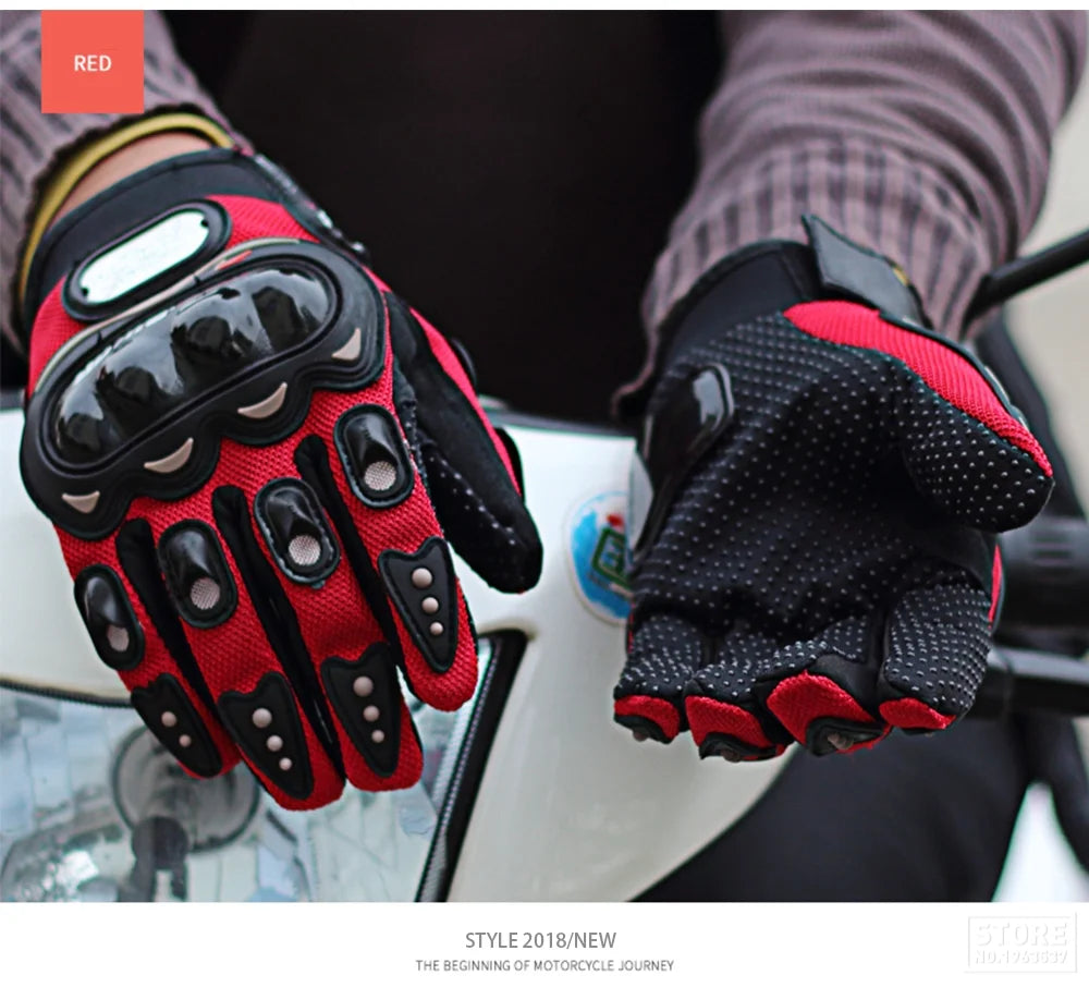 Winter Motorcycle Gloves - Windproof Waterproof Touch Screen Motocross Riding Gloves for Men
