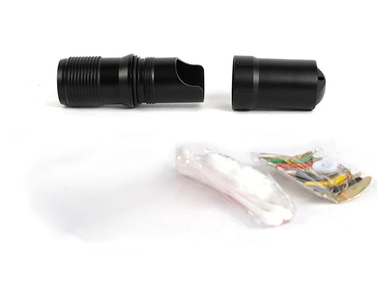 Waterproof Survival Storage Capsule - 3-in-1 Emergency Container for Pills/Matches/Gear with Sealed Design for Outdoor Adventures