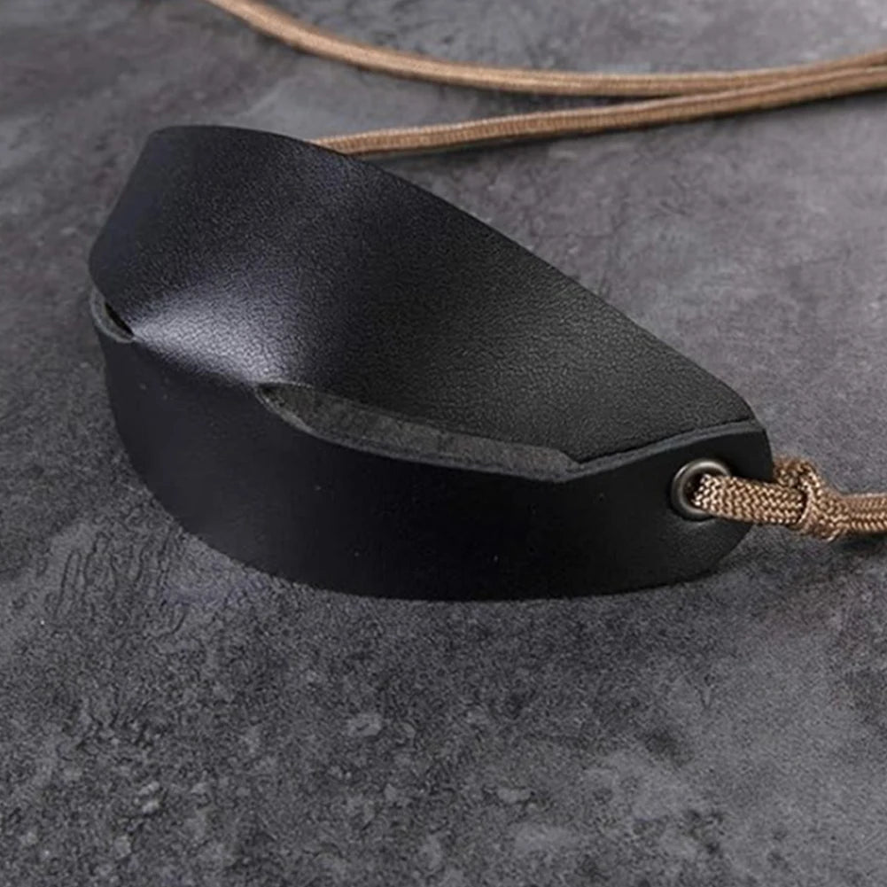 Traditional Leather Slingshot - Classic Throwing Sling for Outdoor Sports, Camping, Shooting, Hiking & Hunting