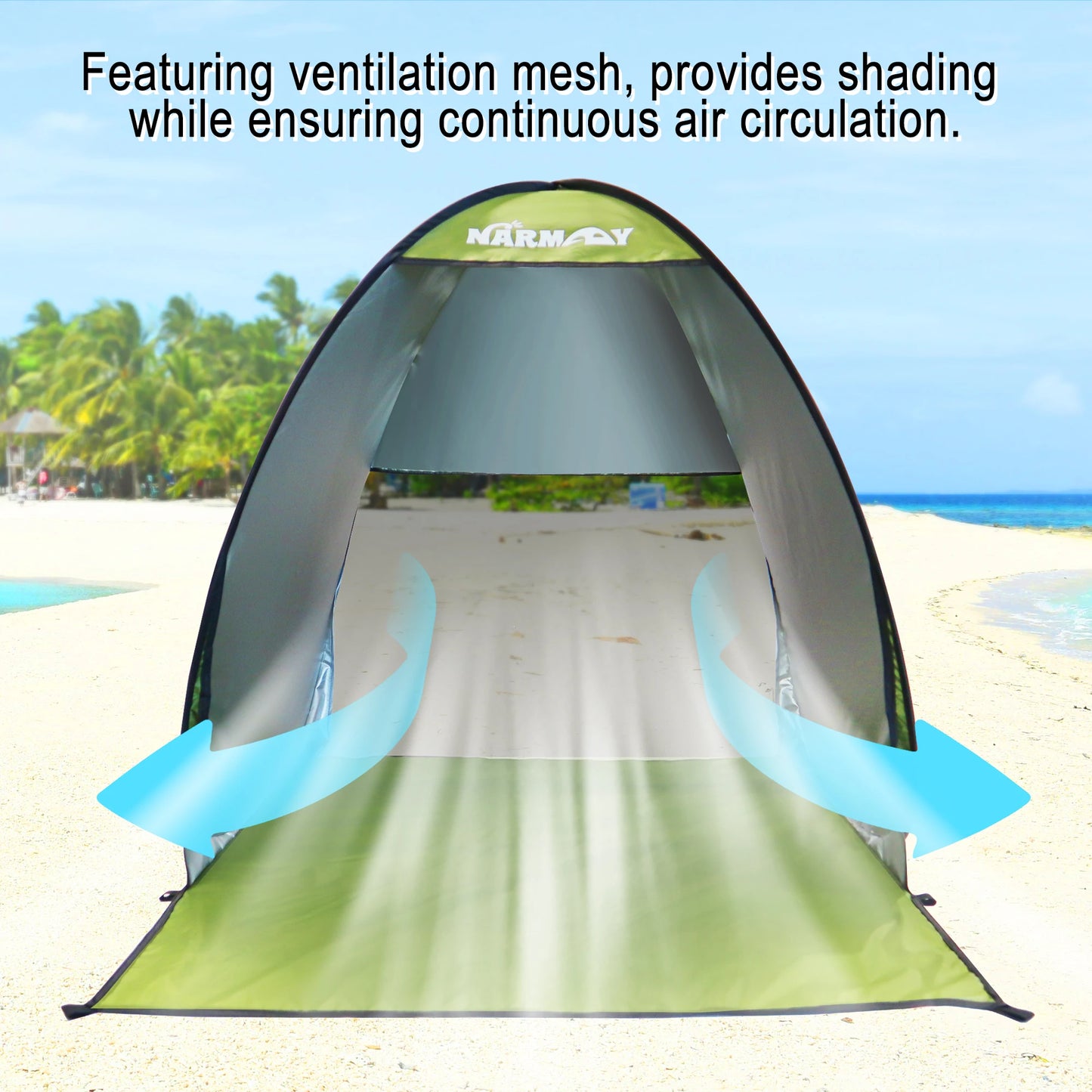 Instant Beach Shelter - UV Protection & Waterproof Camping Sun Tent