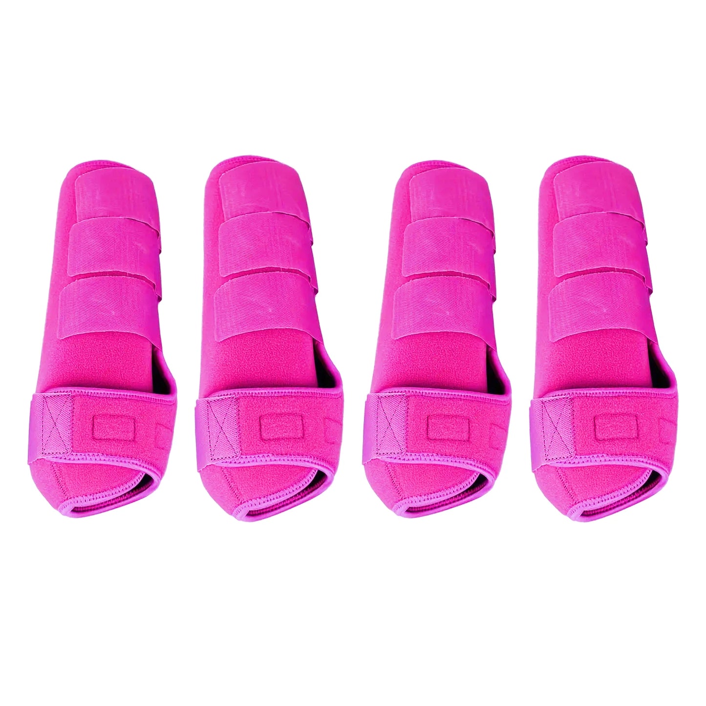 Professional Equestrian Leg Wraps - 4-Pack Adjustable Horse Boots with Support Guard for Jumping and Training