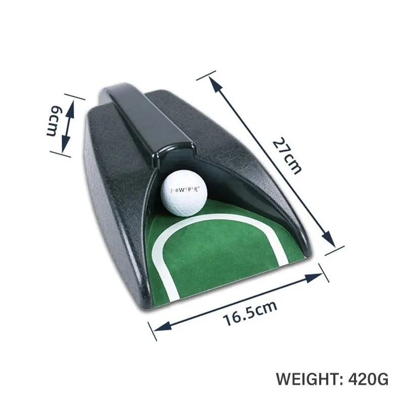 Golf Ball Return Putter Cup - Automatic Portable Training Device for Indoor/Outdoor Practice