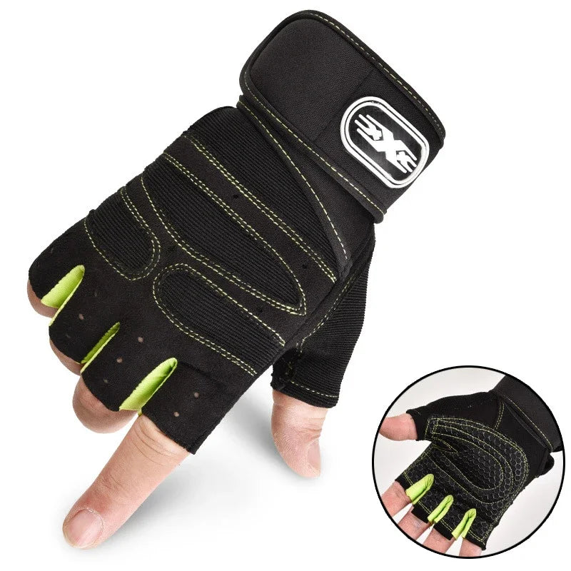 Half-Finger Performance Training Gloves with Wrist Support