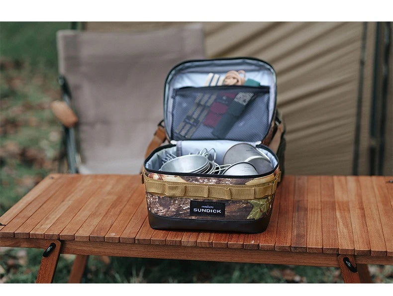 Premium 900D Waterproof Thermal Picnic Cooler Bag - Large Camping Travel Organizer for BBQ & Outdoor Family Activities