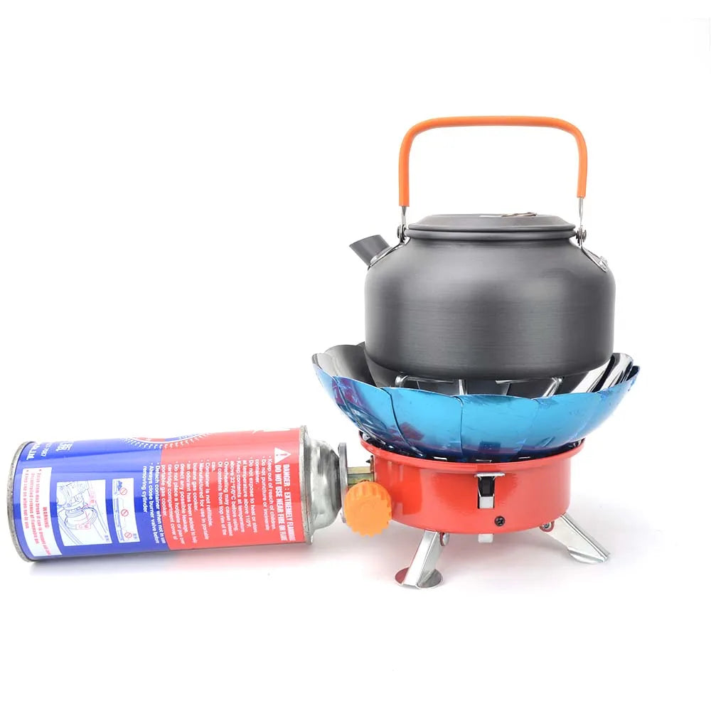 2800W Windproof Portable Outdoor Stove - Camping Gas Stove with Storage Bag