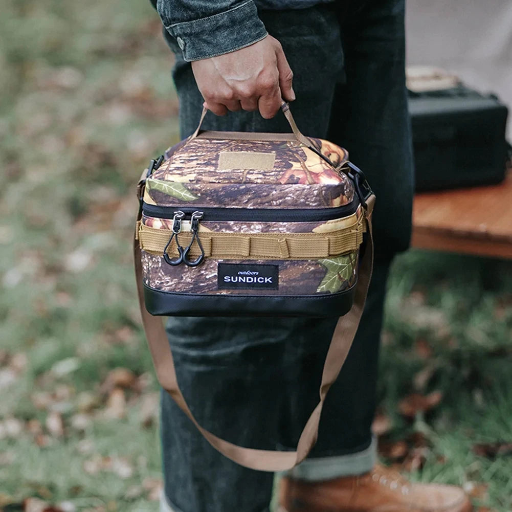 Premium 900D Waterproof Thermal Picnic Cooler Bag - Large Camping Travel Organizer for BBQ & Outdoor Family Activities