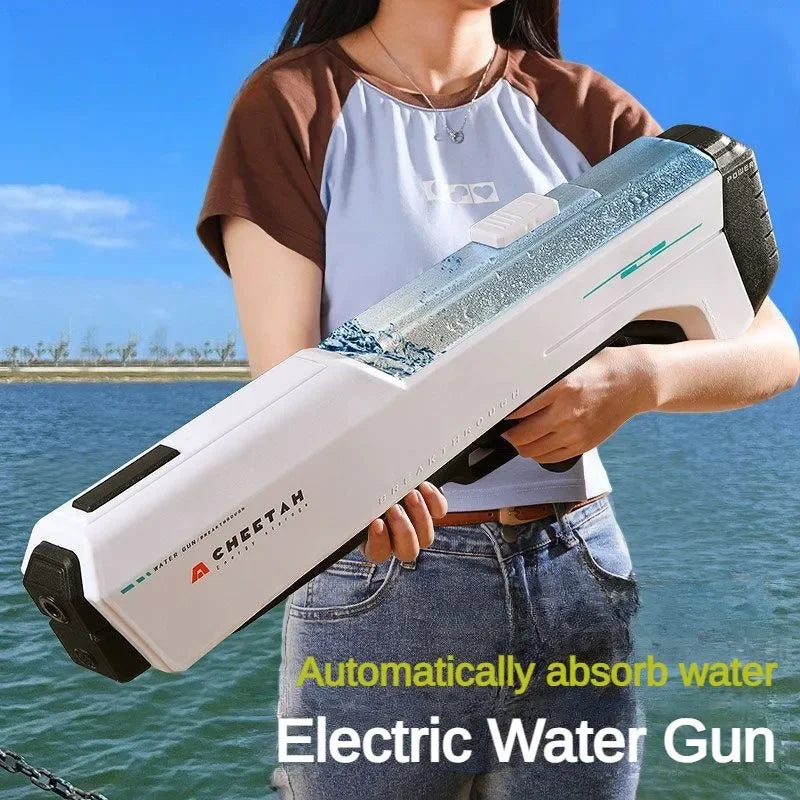 Electric High Pressure Water Gun - Kids Summer Pool Toy for Outdoor Water Fight Games