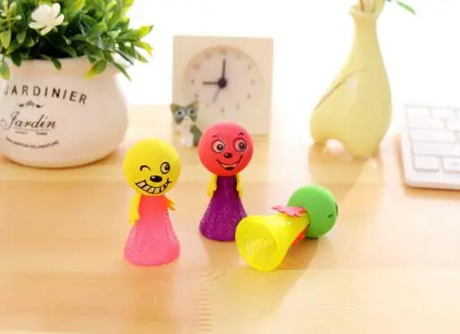10-Piece Multicolor Jumping Elf Dolls Set - Creative Plastic Toys for Kids Birthday Party Gift