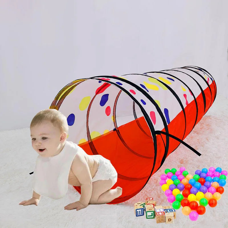 Portable Children's Tent - Crawling Tunnel - Beach Toys - Ball Pool - Kids' Pop-up Tent - Indoor Crawling Games - Child Play House - Tents